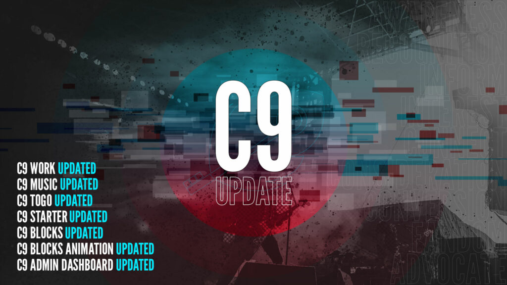 C9 + WordPress 5.6 – Update your C9 Themes + Plugins!